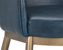Sunpan Franklin Dining Armchair - Beige Linen/Bravo Cream/ Vintage Black/Vintage Blue