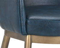 Sunpan Franklin Dining Armchair - Beige Linen/Bravo Cream/ Vintage Black/Vintage Blue