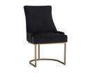 Sunpan Florence Dining Chair - Abbington Black/Piccolo Pebble/Piccolo Prosecco