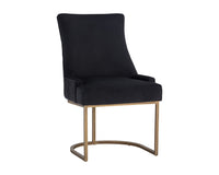 Sunpan Florence Dining Chair - Abbington Black/Piccolo Pebble/Piccolo Prosecco