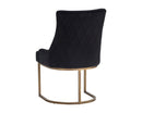 Sunpan Florence Dining Chair - Abbington Black/Piccolo Pebble/Piccolo Prosecco