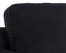 Sunpan Kalmin Lounge Chair - Abbington Black / Piccolo Pebble / Piccolo Prosecco