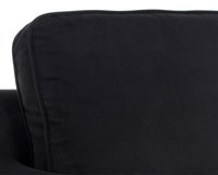 Sunpan Kalmin Lounge Chair - Abbington Black / Piccolo Pebble / Piccolo Prosecco