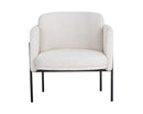 Sunpan Richie Lounge Chair In Antique Brass and Danny Navy/Black and Eclipse White