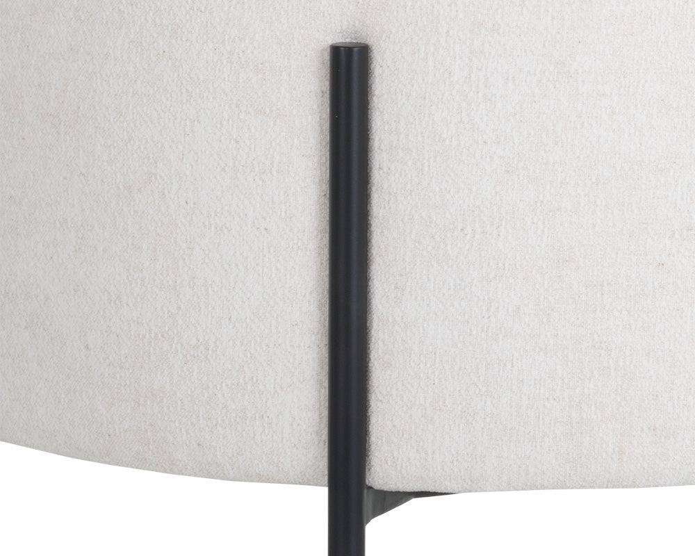 Sunpan Richie Lounge Chair In Antique Brass and Danny Navy/Black and Eclipse White