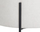 Sunpan Richie Lounge Chair In Antique Brass and Danny Navy/Black and Eclipse White