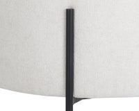 Sunpan Richie Lounge Chair In Antique Brass and Danny Navy/Black and Eclipse White