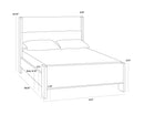 Sunpan Milo Bed - Queen - Polo Club Stone