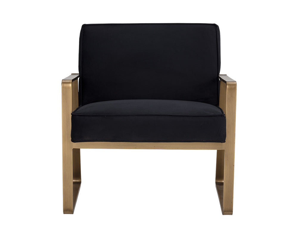 Sunpan Kristoffer Lounge Chair - Abbington Black