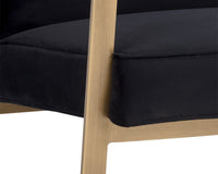Sunpan Kristoffer Lounge Chair - Abbington Black