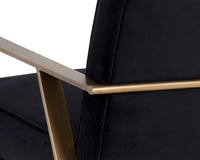 Sunpan Kristoffer Lounge Chair - Abbington Black