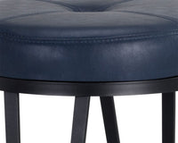 SUNPAN Matthews Swivel Counter Stool - Black - Bravo Admiral, Black - Bravo Cognac, Black - Bravo Cream, Black - Bravo Metal, Champagne Gold - Onyx