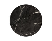 Sunpan Lucida End Table - Marble Look - Black