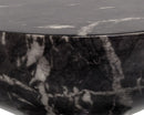 SUNPAN Goya End Table - Marble Look - Black