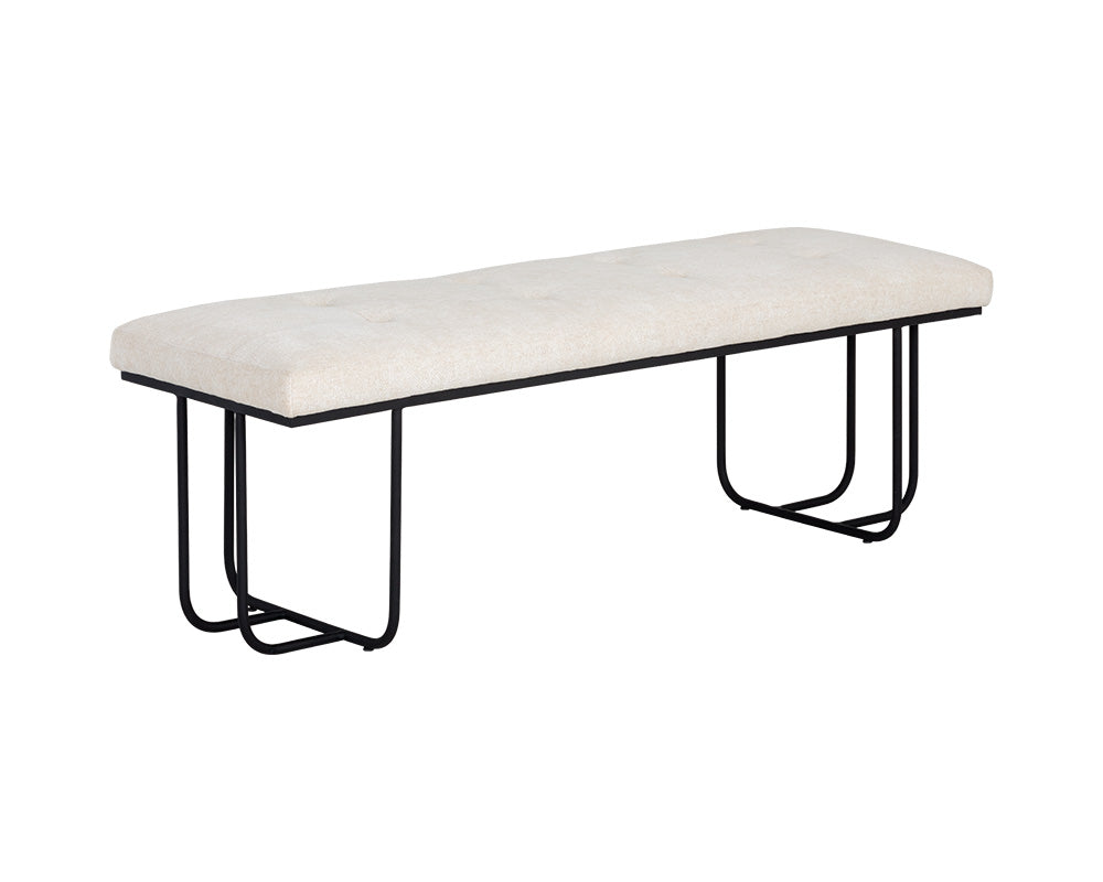 Sunpan Maverick Bench - Clover Green/Eclipse White