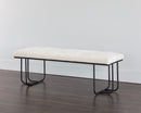 Sunpan Maverick Bench - Clover Green/Eclipse White