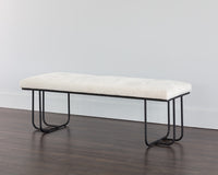 Sunpan Maverick Bench - Clover Green/Eclipse White
