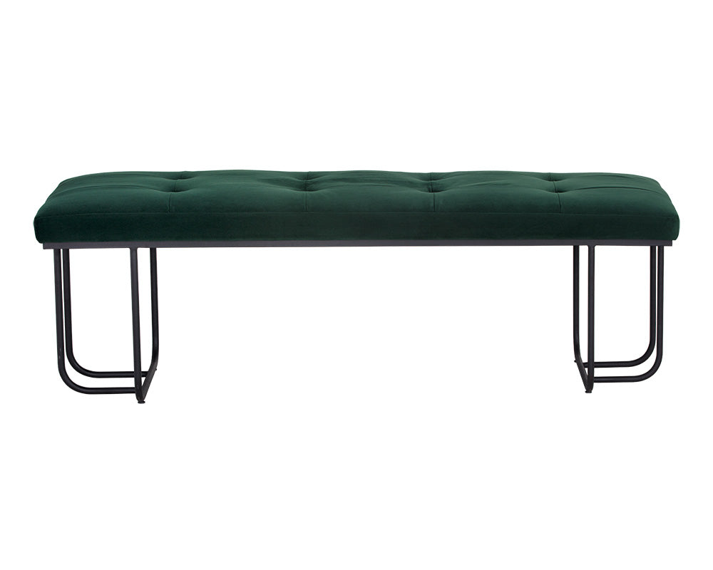 Sunpan Maverick Bench - Clover Green/Eclipse White