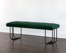 Sunpan Maverick Bench - Clover Green/Eclipse White