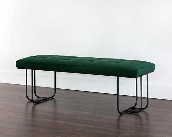 Sunpan Maverick Bench - Clover Green/Eclipse White