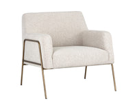 Sunpan Cybil Lounge Chair - Dove Cream/Polo Club Kohl Grey