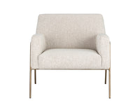 Sunpan Cybil Lounge Chair - Dove Cream/Polo Club Kohl Grey