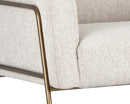 Sunpan Cybil Lounge Chair - Dove Cream/Polo Club Kohl Grey