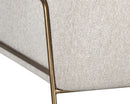 Sunpan Cybil Lounge Chair - Dove Cream/Polo Club Kohl Grey