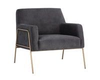 Sunpan Cybil Lounge Chair - Dove Cream/Polo Club Kohl Grey