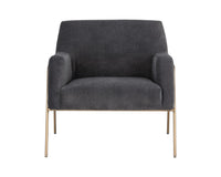 Sunpan Cybil Lounge Chair - Dove Cream/Polo Club Kohl Grey