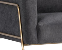 Sunpan Cybil Lounge Chair - Dove Cream/Polo Club Kohl Grey