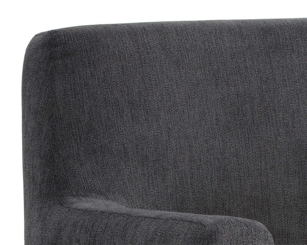 Sunpan Cybil Lounge Chair - Dove Cream/Polo Club Kohl Grey