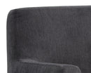 Sunpan Cybil Lounge Chair - Dove Cream/Polo Club Kohl Grey