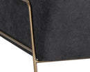 Sunpan Cybil Lounge Chair - Dove Cream/Polo Club Kohl Grey