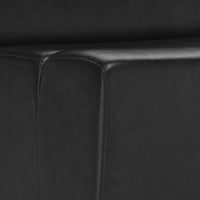 Sunpan Cornell Modular - Armless Chair in Coal Black/Havana Dark Brown/Tobacco Tan