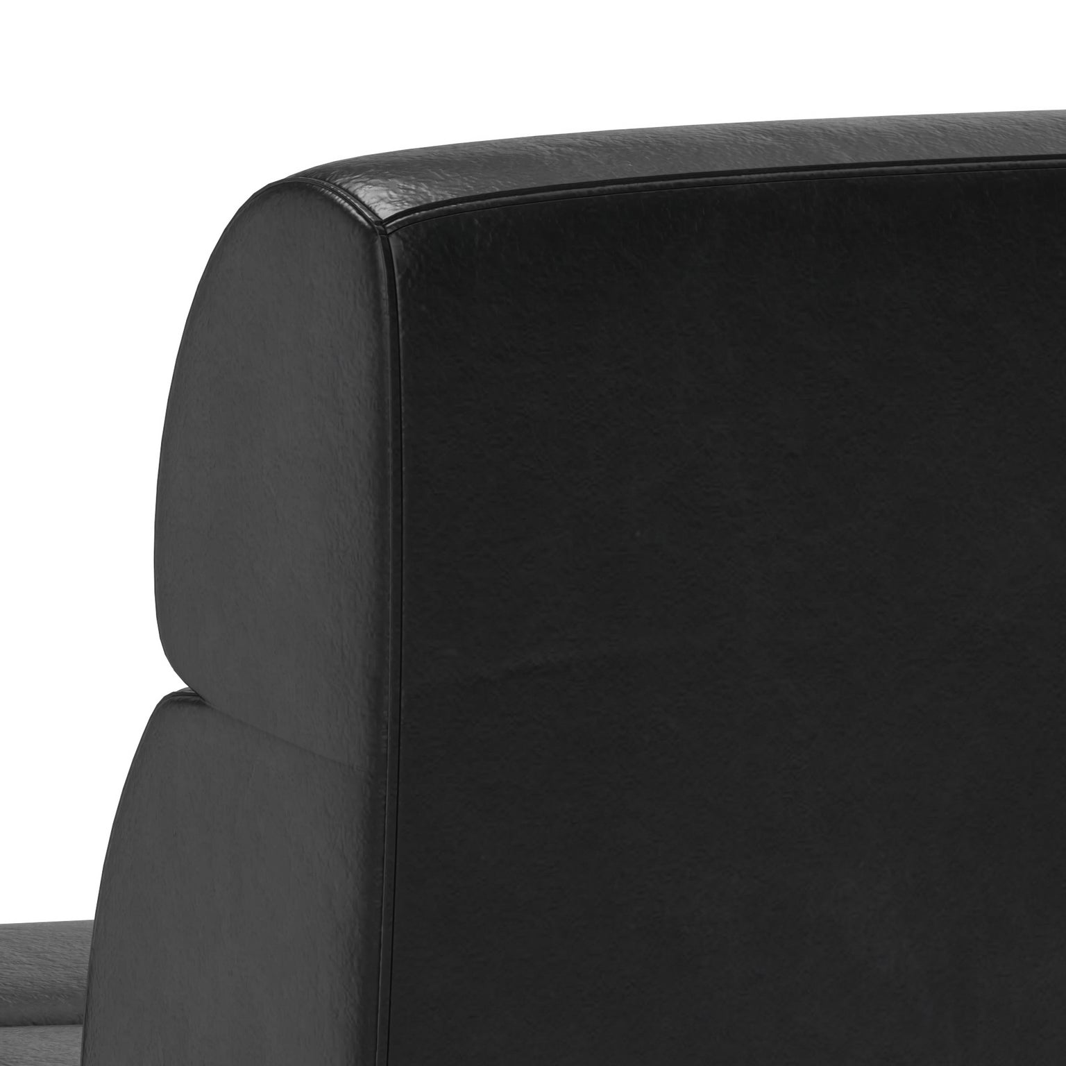 Sunpan Cornell Modular - Armless Chair in Coal Black/Havana Dark Brown/Tobacco Tan