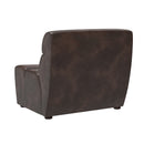 Sunpan Cornell Modular - Armless Chair in Coal Black/Havana Dark Brown/Tobacco Tan