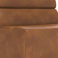 Sunpan Cornell Modular - Armless Chair in Coal Black/Havana Dark Brown/Tobacco Tan