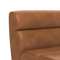 Sunpan Cornell Modular - Armless Chair in Coal Black/Havana Dark Brown/Tobacco Tan