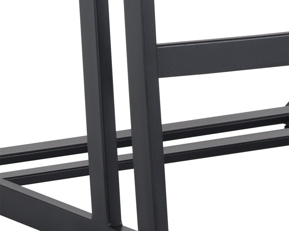Sunpan Webber Counter Stool in Cantina Black/Saddle - Set of 2
