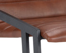 Sunpan Webber Counter Stool in Cantina Black/Saddle - Set of 2