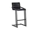 Sunpan Webber Barstool in Cantina Black/Saddle - Set of 2