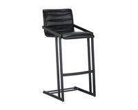 Sunpan Webber Barstool in Cantina Black/Saddle - Set of 2