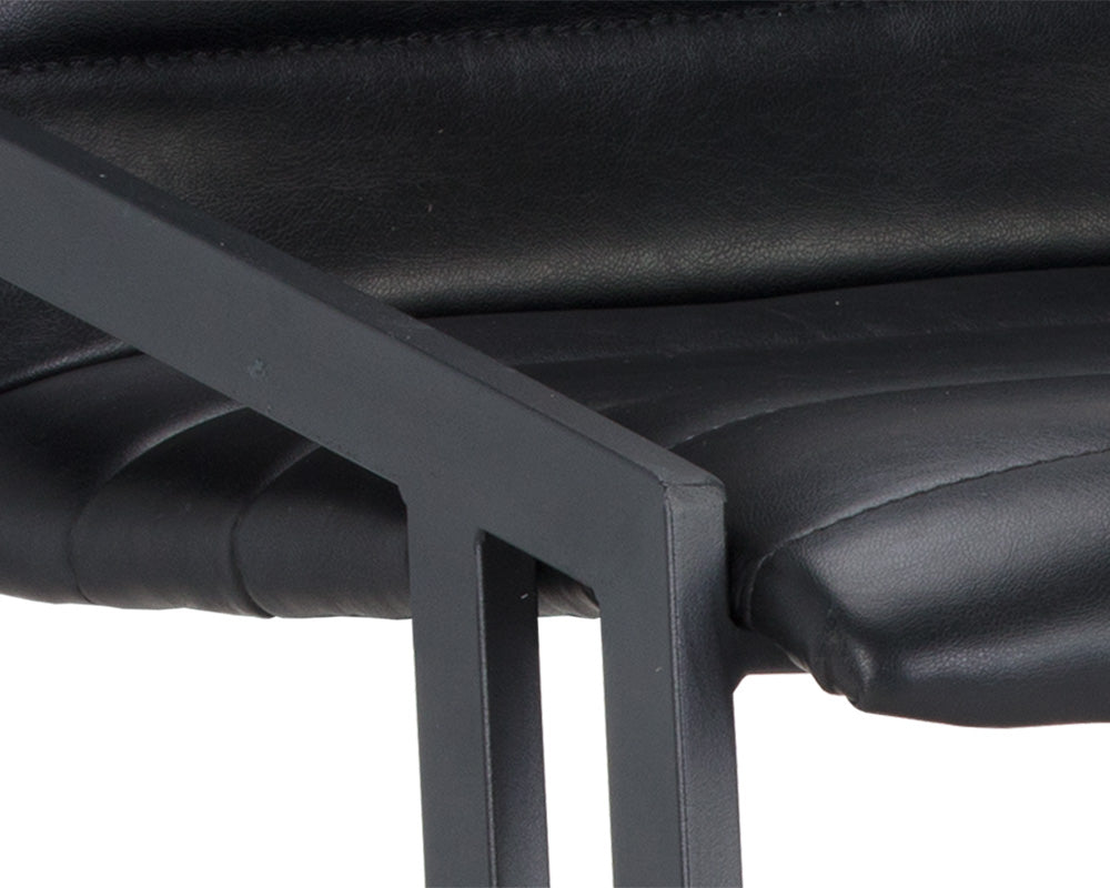 Sunpan Webber Barstool in Cantina Black/Saddle - Set of 2