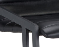 Sunpan Webber Barstool in Cantina Black/Saddle - Set of 2