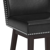 Sunpan Vintage Swivel Counter Stool - Brown/Castillo Cream/Coal Black/Havana Dark Brown/Overcast Grey