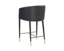 Sunpan Asher Counter Stool - Flint Grey and Napa Taupe / Sparrow Grey and Napa Black