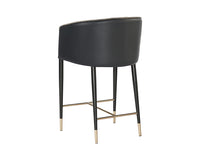 Sunpan Asher Counter Stool - Flint Grey and Napa Taupe / Sparrow Grey and Napa Black