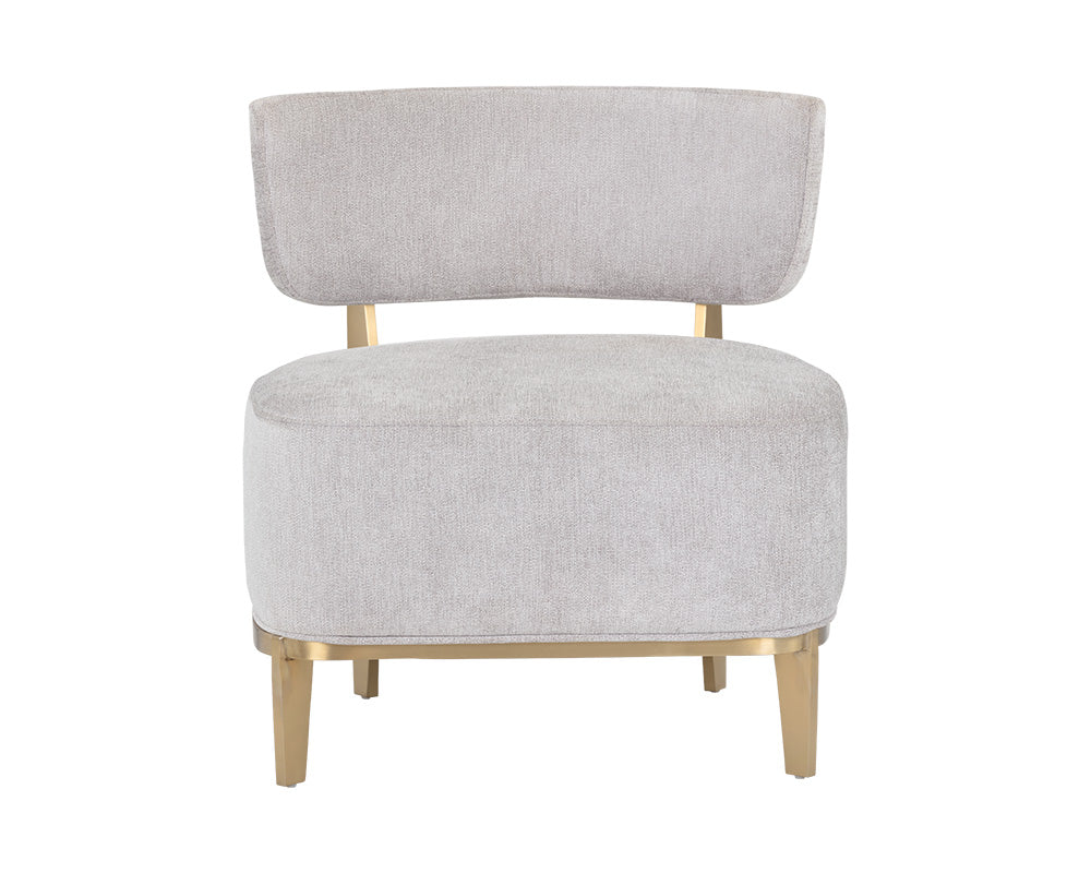 Sunpan Melville Lounge Chair - Bravo Ash/Bravo Cream/Polo Club Kohl Grey/Polo Club Stone