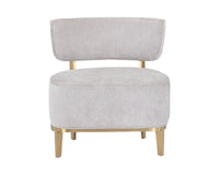 Sunpan Melville Lounge Chair - Bravo Ash/Bravo Cream/Polo Club Kohl Grey/Polo Club Stone